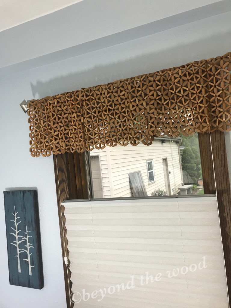 Beyond the Wood Placemat window treatment