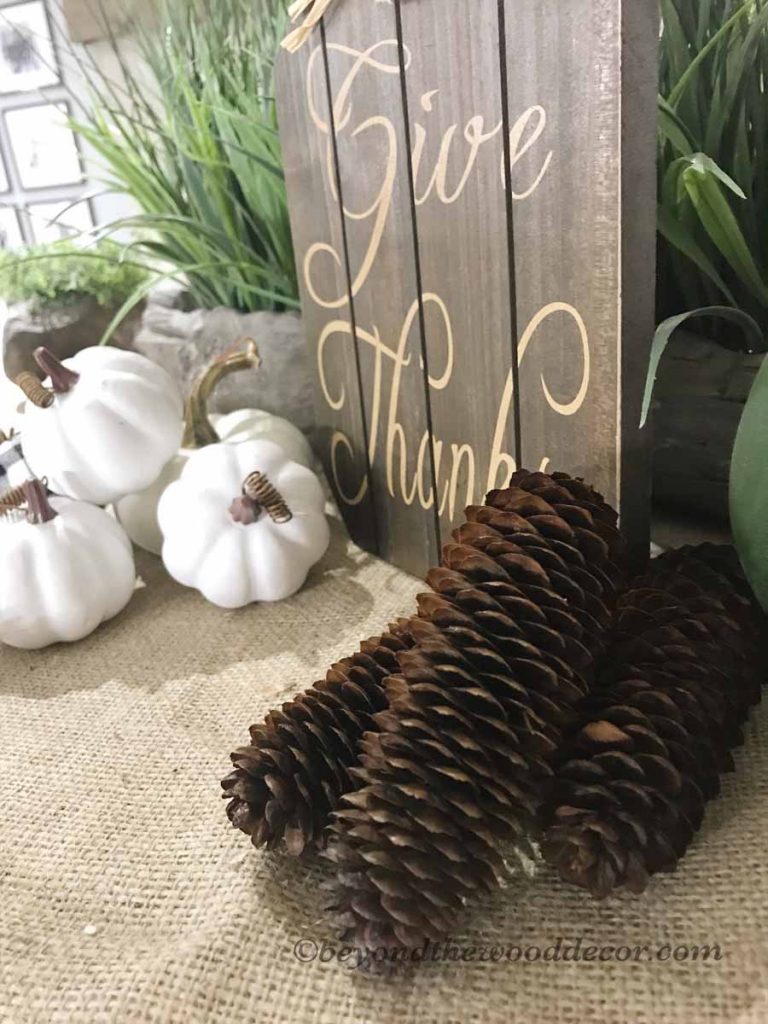 Beyond the Wood Decorating with Pine Cones