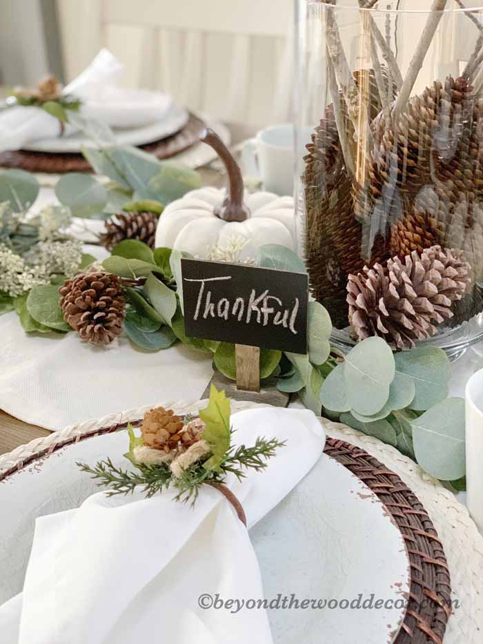 Beyond the Wood Thanksgiving tablescape