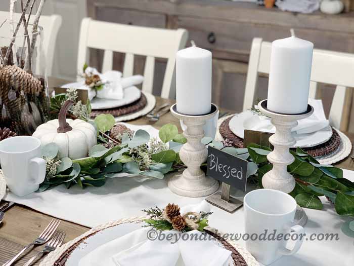 Beyond the Wood Thanksgiving tablescape