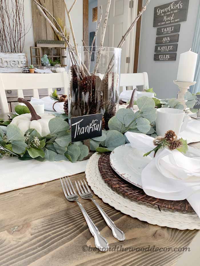 Beyond the Wood Thanksgiving tablescape