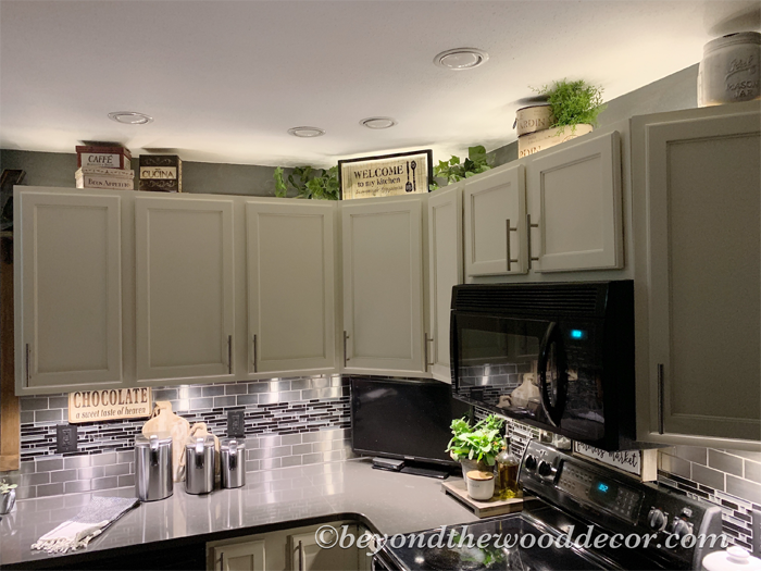 Decorating Above Kitchen Cabinets Beyond The Wood Diy Tips And