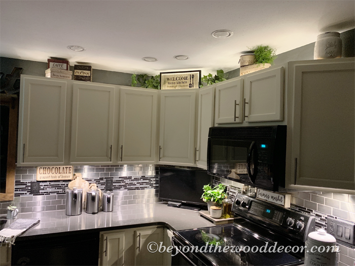 Decorating Above Kitchen Cabinets Beyond The Wood Diy Tips And Tricks